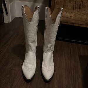 Lucchese Ivory Heeled Boots